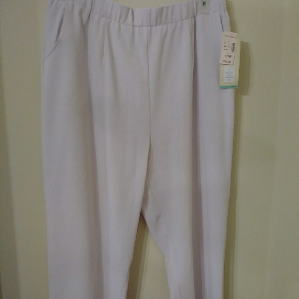Plus size white slacks